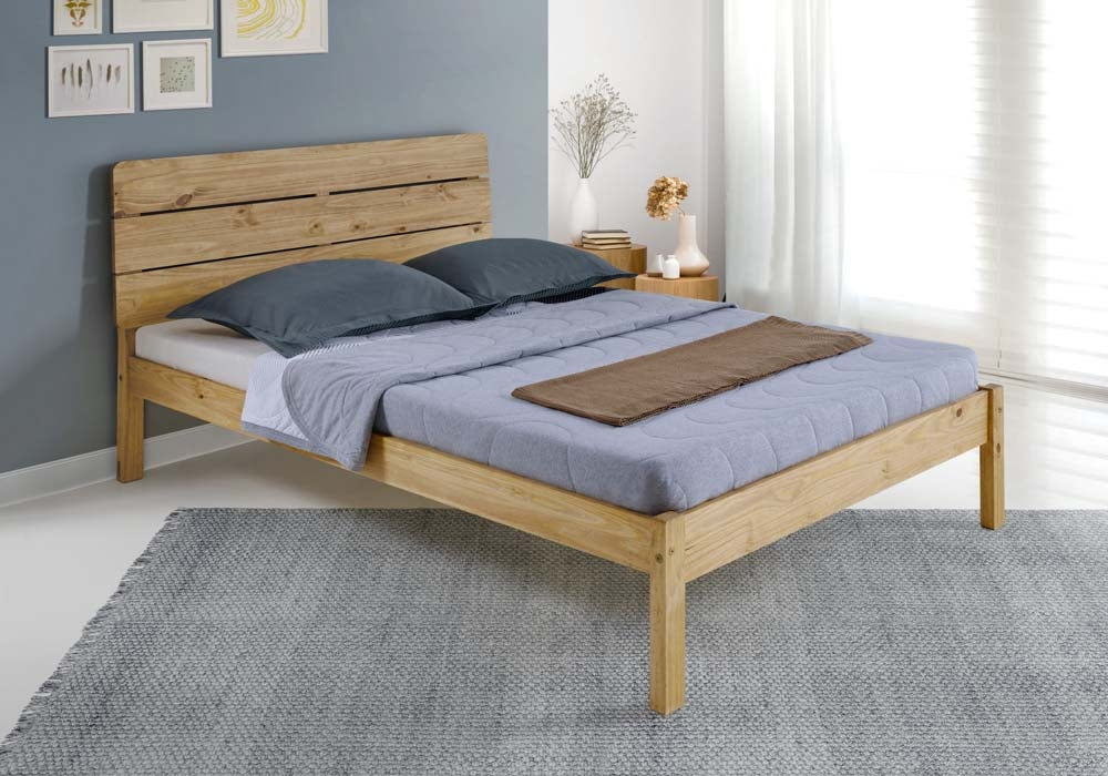 Roman Pine Double Bed Frame