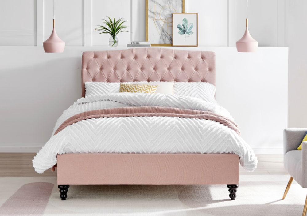 Rosemary Pink Super King Size Bed Frame