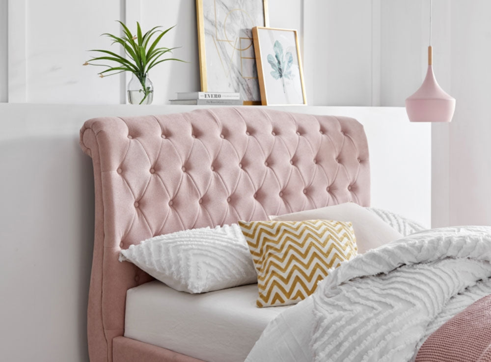 Rosemary Pink Super King Size Bed Frame