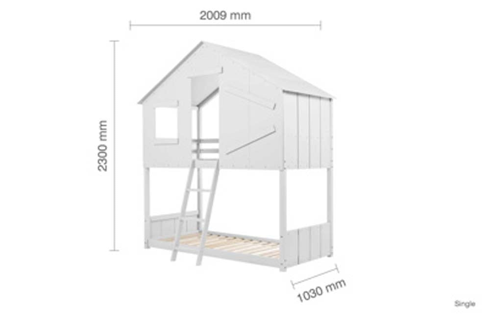 White Shack Bunk Bed