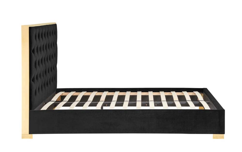 Charles Black Double Bed Frame
