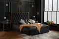 Charles Black Double Bed Frame