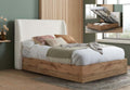 Halfren White Double Ottoman Bed Frame