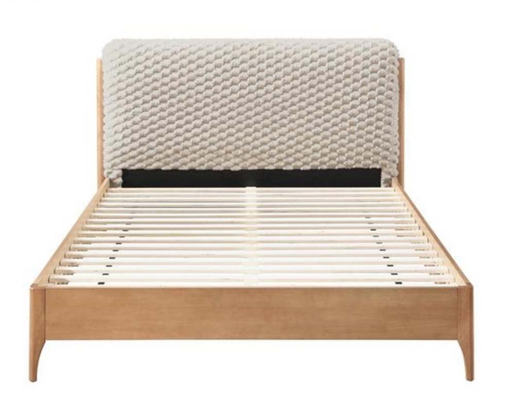 Tahiti Faux Fur Double Bed Frame