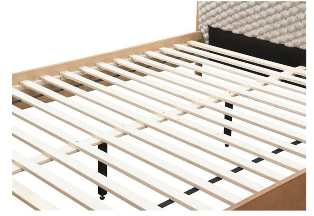 Tahiti Faux Fur Double Bed Frame