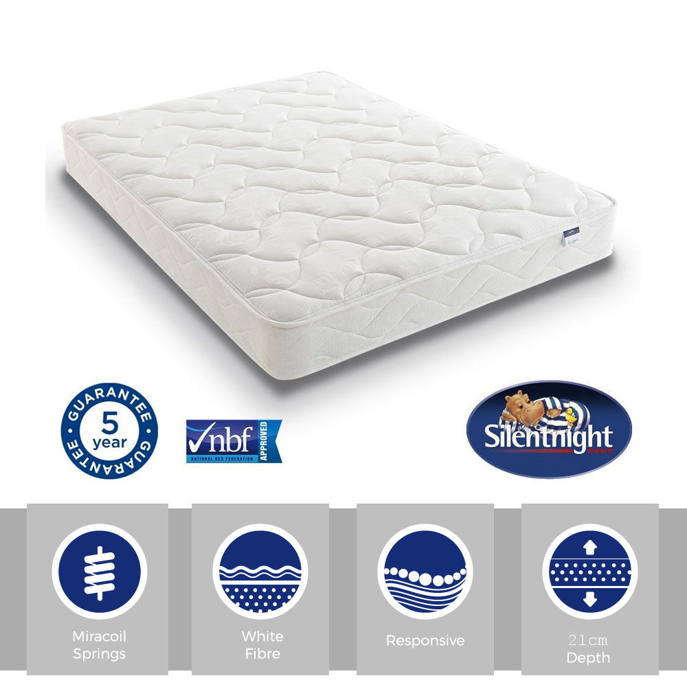 Silentnight Essence Miracoil Easy Care Three Quarter Mattress