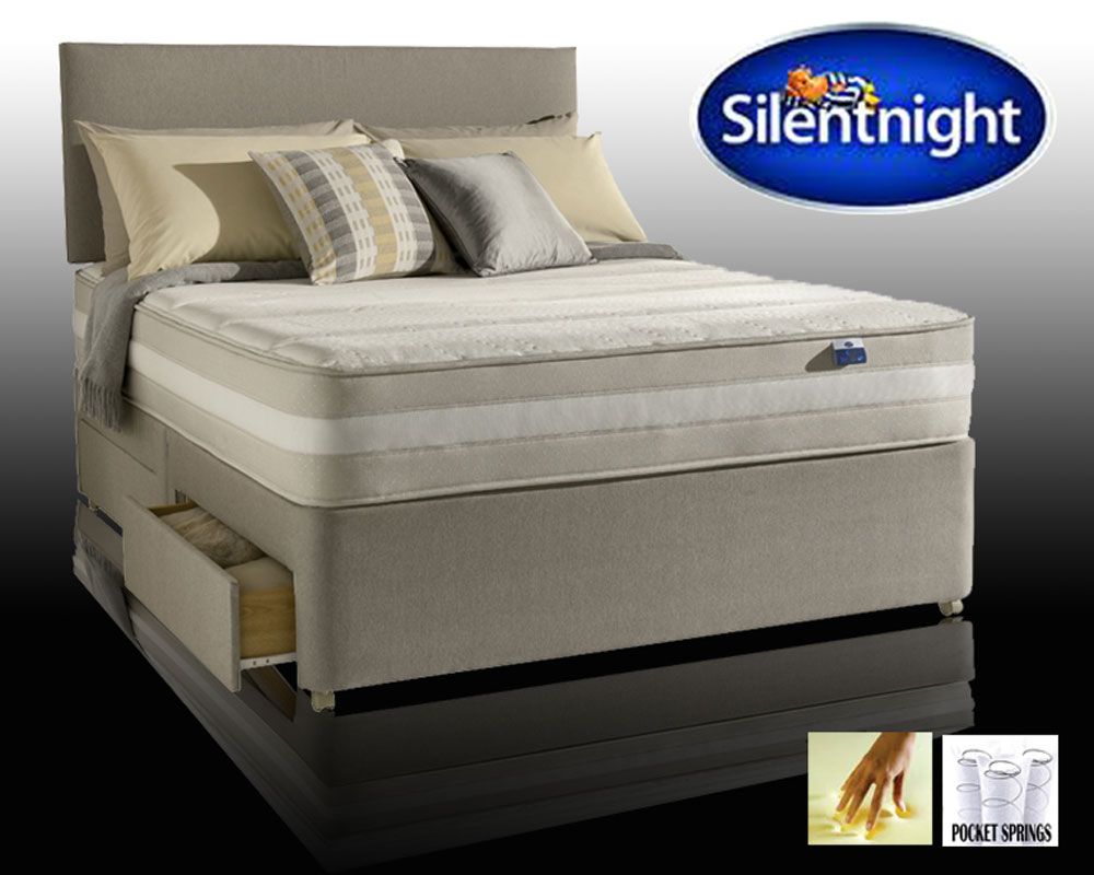 Silentnight Moscow Pocket Memory Super Kingsize 4 Drawer Divan