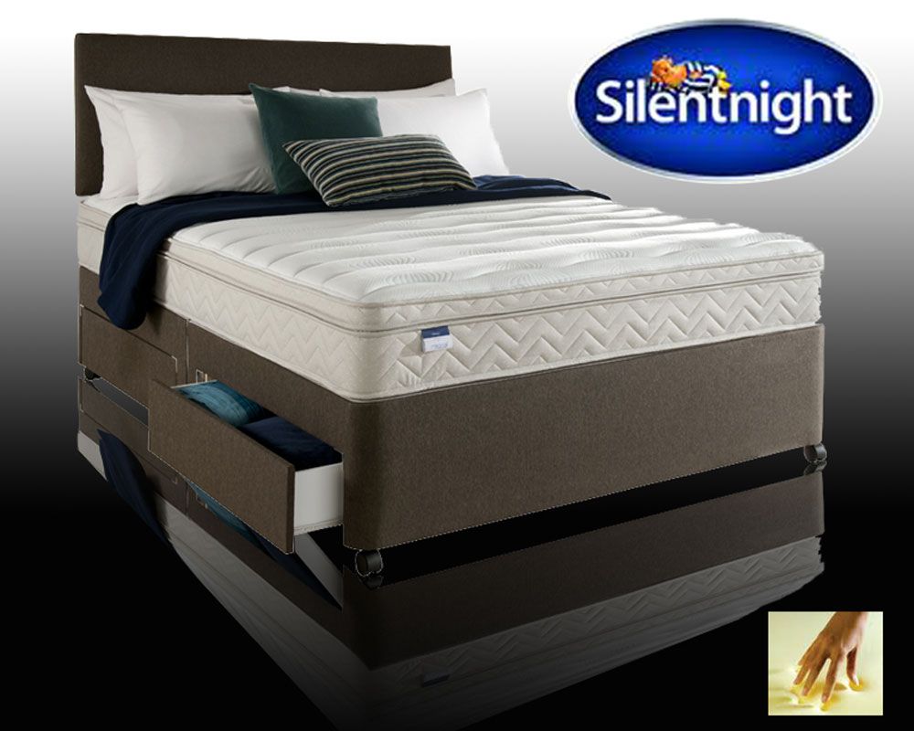 Silentnight Oslo Double Non Storage Divan With Memory Foam