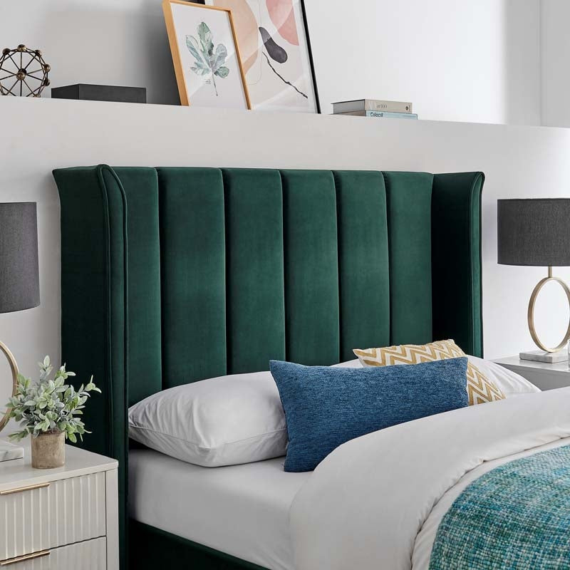 Poland Green Double Bed Frame