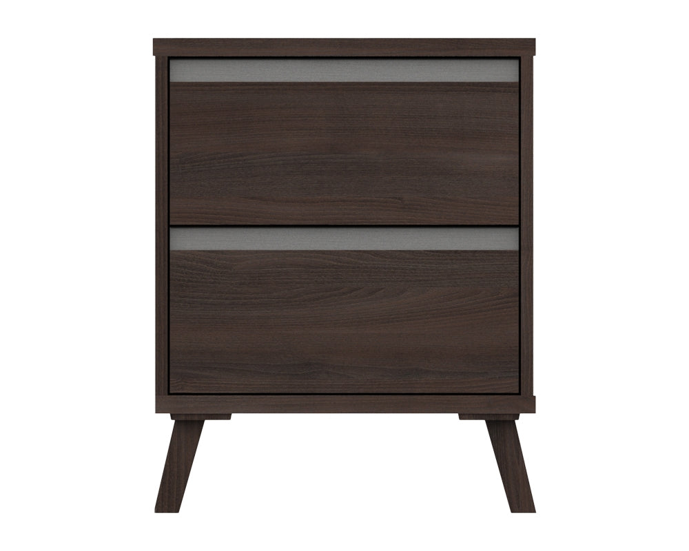 Thames Truffle Oak 2 Drawer Bedside