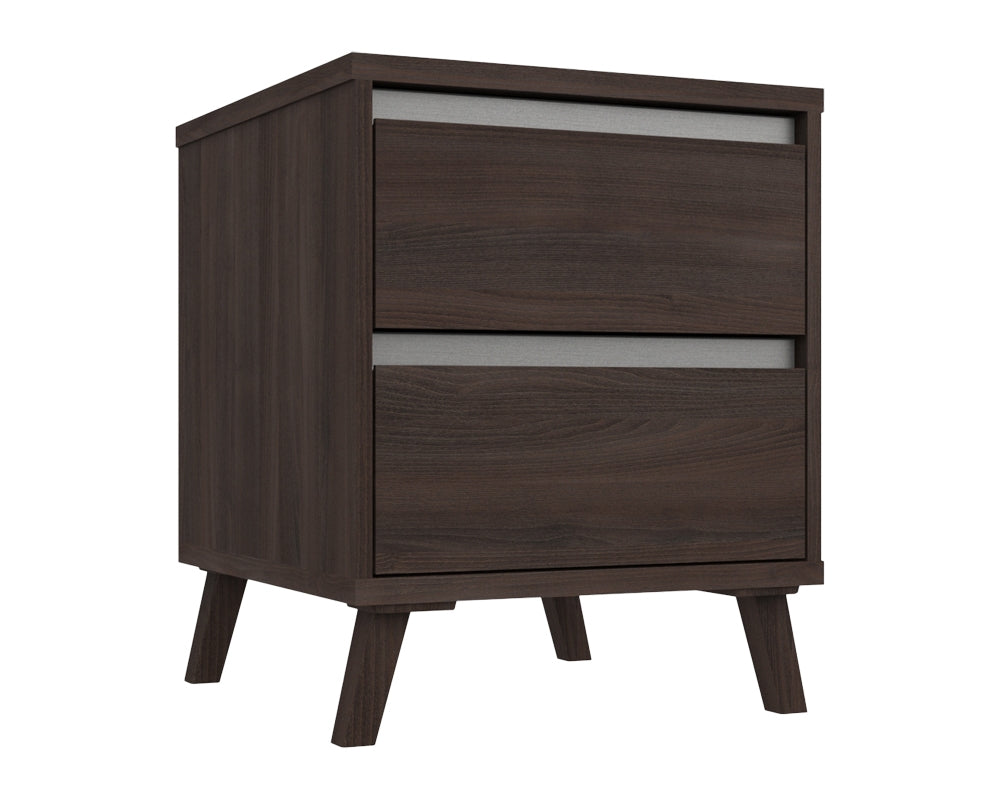 Thames Truffle Oak 2 Drawer Bedside