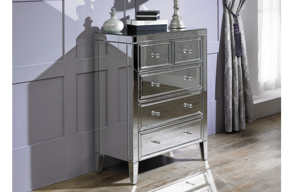 Valencia Plus 3+2 Drawer Mirror Chest