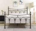 Gemma Nickel Double Bed Frame